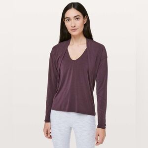 LULULEMON Deep Stretch Long Sleeve SOFT Arctic Plum